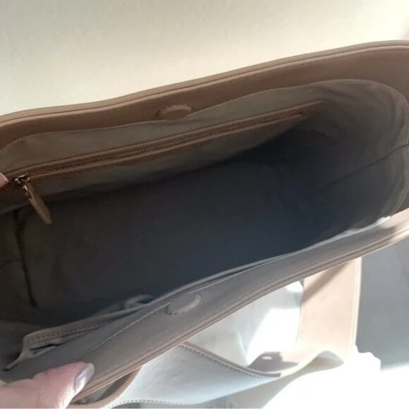 Simkhai Beige Biscotti Britt Wide Macrame Interchangeable Strap Leather Tote Bag - Picture 11 of 12